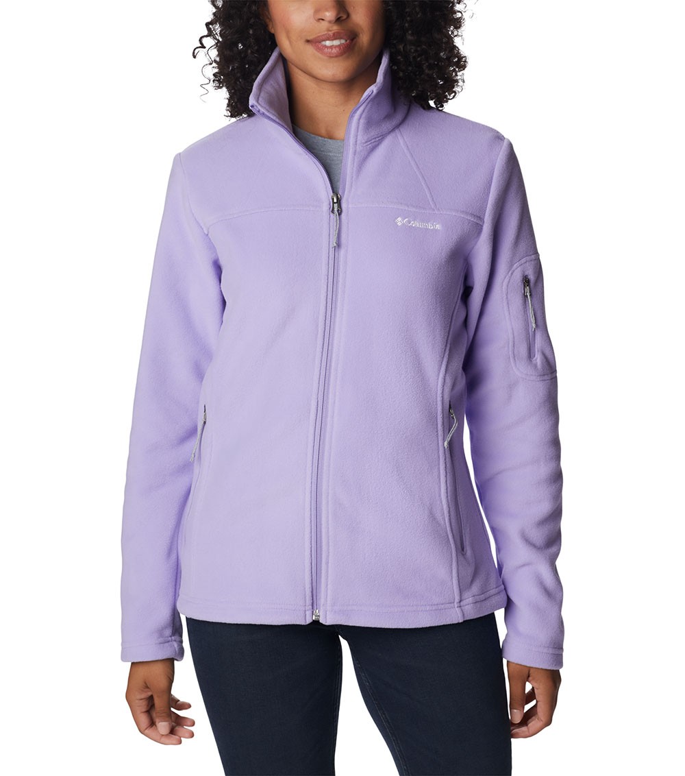 Womens Frosted Jacket Full Fleece Purple Fast Ii Zip Trek Columbia