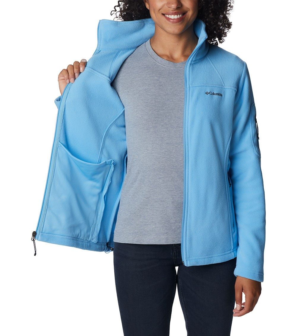 Womens Fast Trek Columbia Fleece Ii Full | Zip Jacket Blue Vista