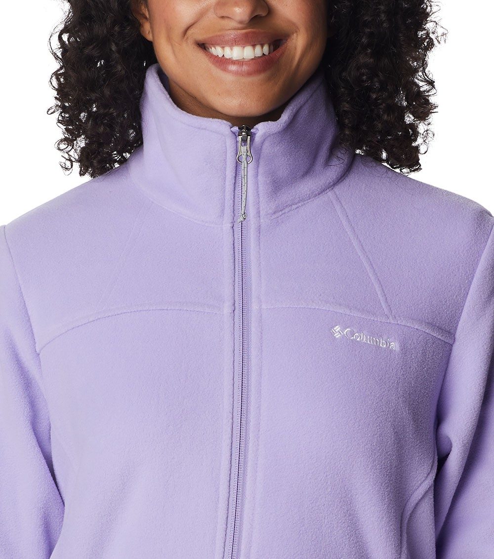 Womens Fast Trek Ii Columbia Frosted Jacket Fleece | Full Purple Zip