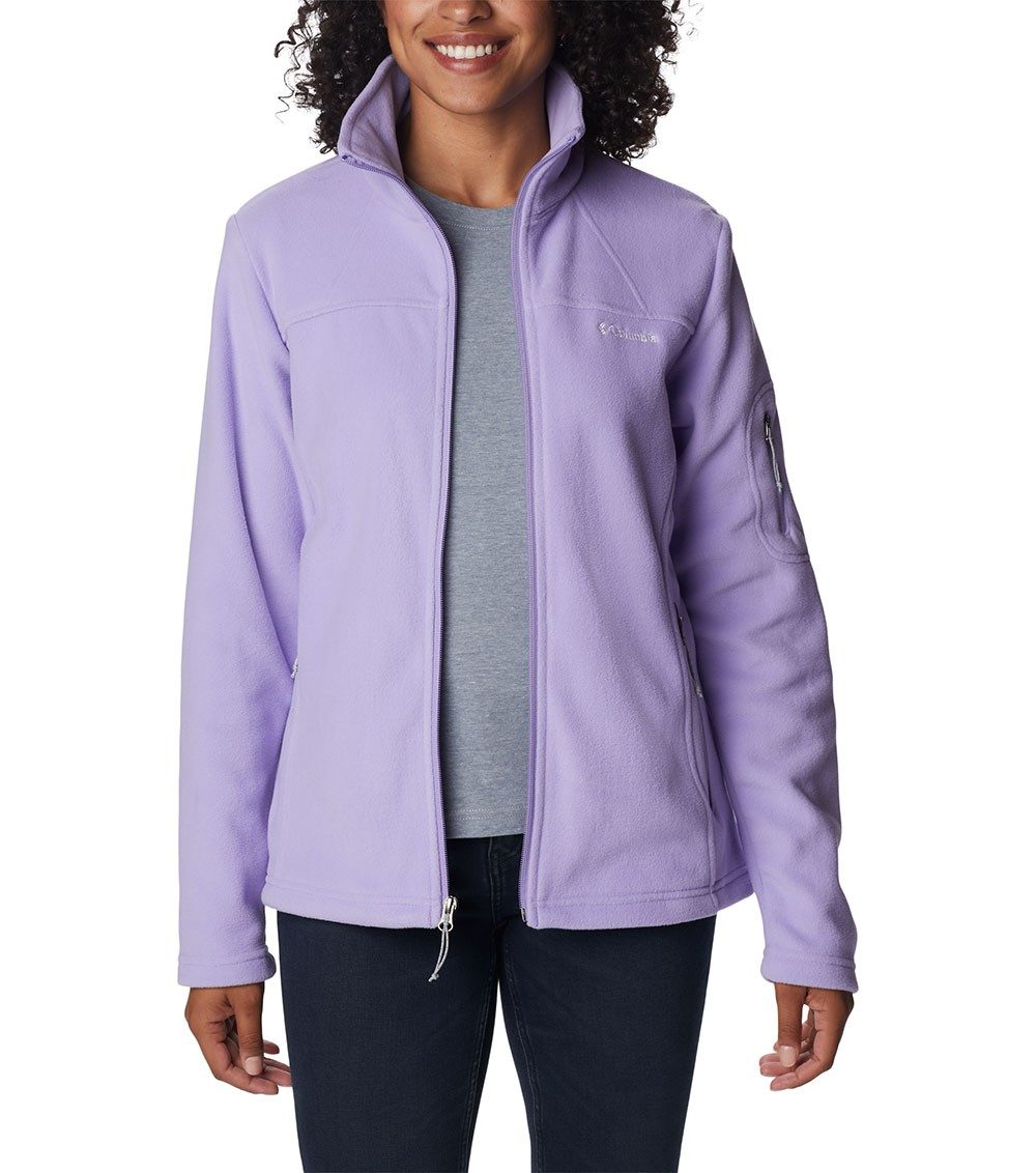 Womens Fast Trek | Purple Jacket Full Zip Fleece Columbia Ii Frosted