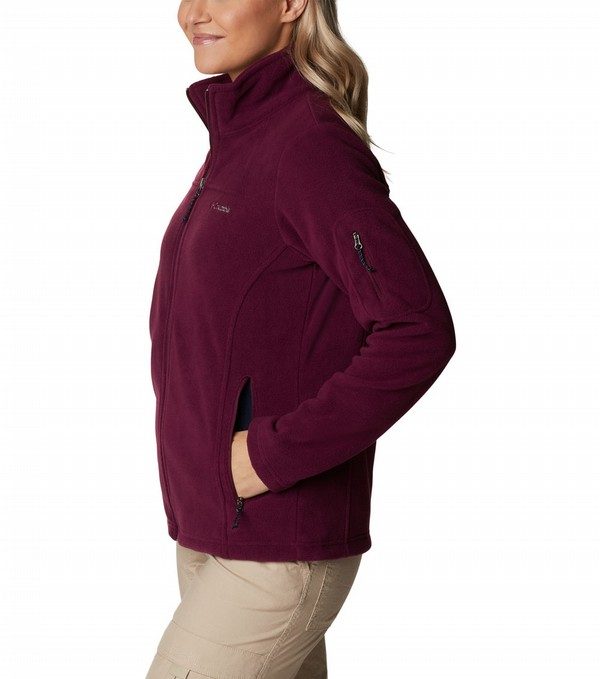 Columbia Womens Fast Trek Ii Full Zip Fleece Jacket Marionberry