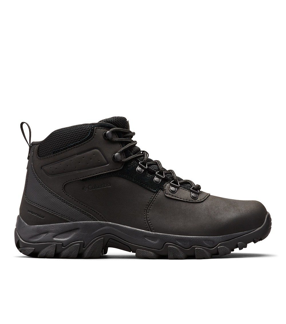 Mens Newton Ridge Plus Ii Waterproof Wide Hiking Boots Black | Columbia