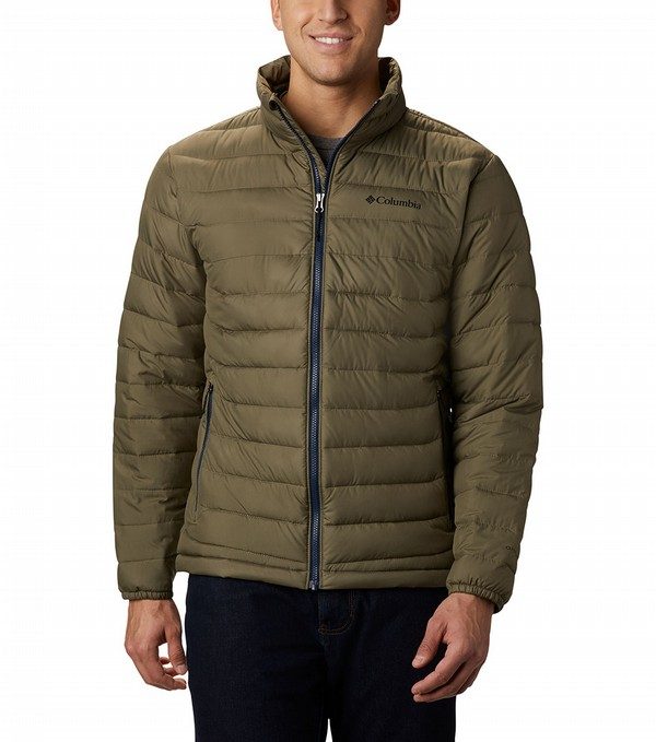 Mens Powder Lite Insulated Jacket Stone Green | Columbia