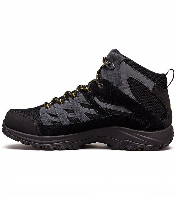 Columbia Mens Crestwood Mid Waterproof Hiking Boots Black / Atom