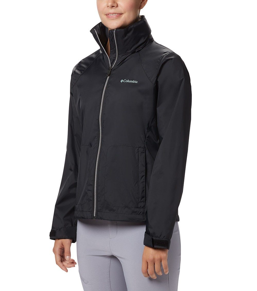 gray columbia rain jacket womens