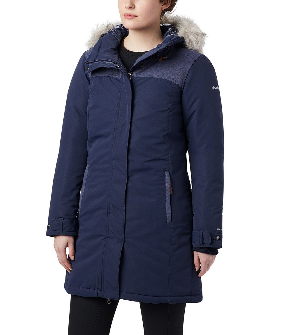 Womens Lindores Insulated Long Jacket Nocturnal Dark / Nocturnal ...