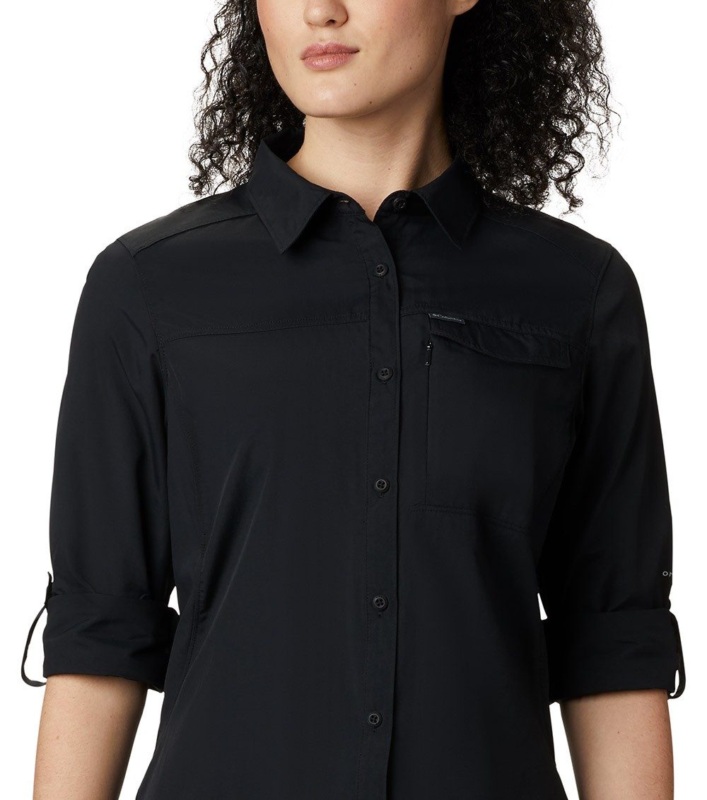 Columbia Women's Silver Ridge Utility Long Sleeve Shirt - M - Black
