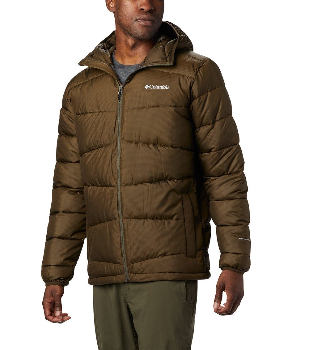 Mens Fivemile Butte Hooded Jacket Olive Green | Columbia