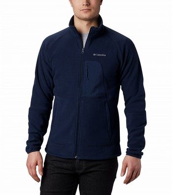 columbia fleece jacket navy blue