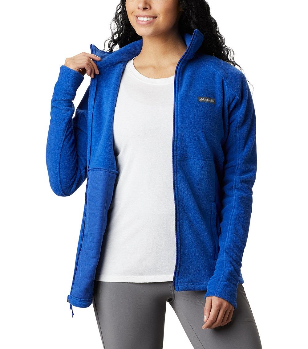 Womens Basin Trail Ii Full Zip Fleece Jacket Lapis Blue | Columbia