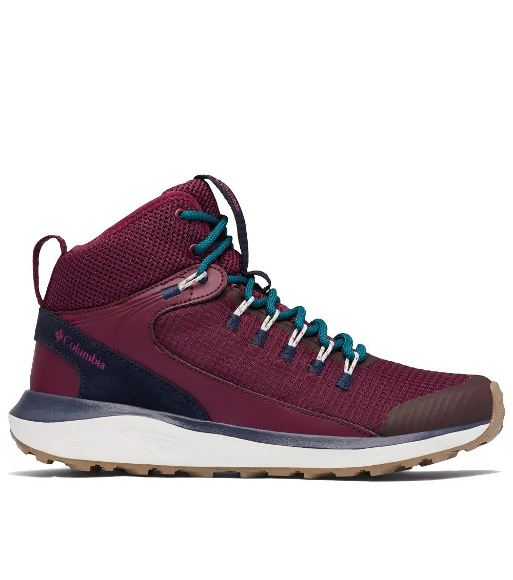 Womens Trailstorm Waterproof Mid Shoes Marionberry / Deep Water | Columbia