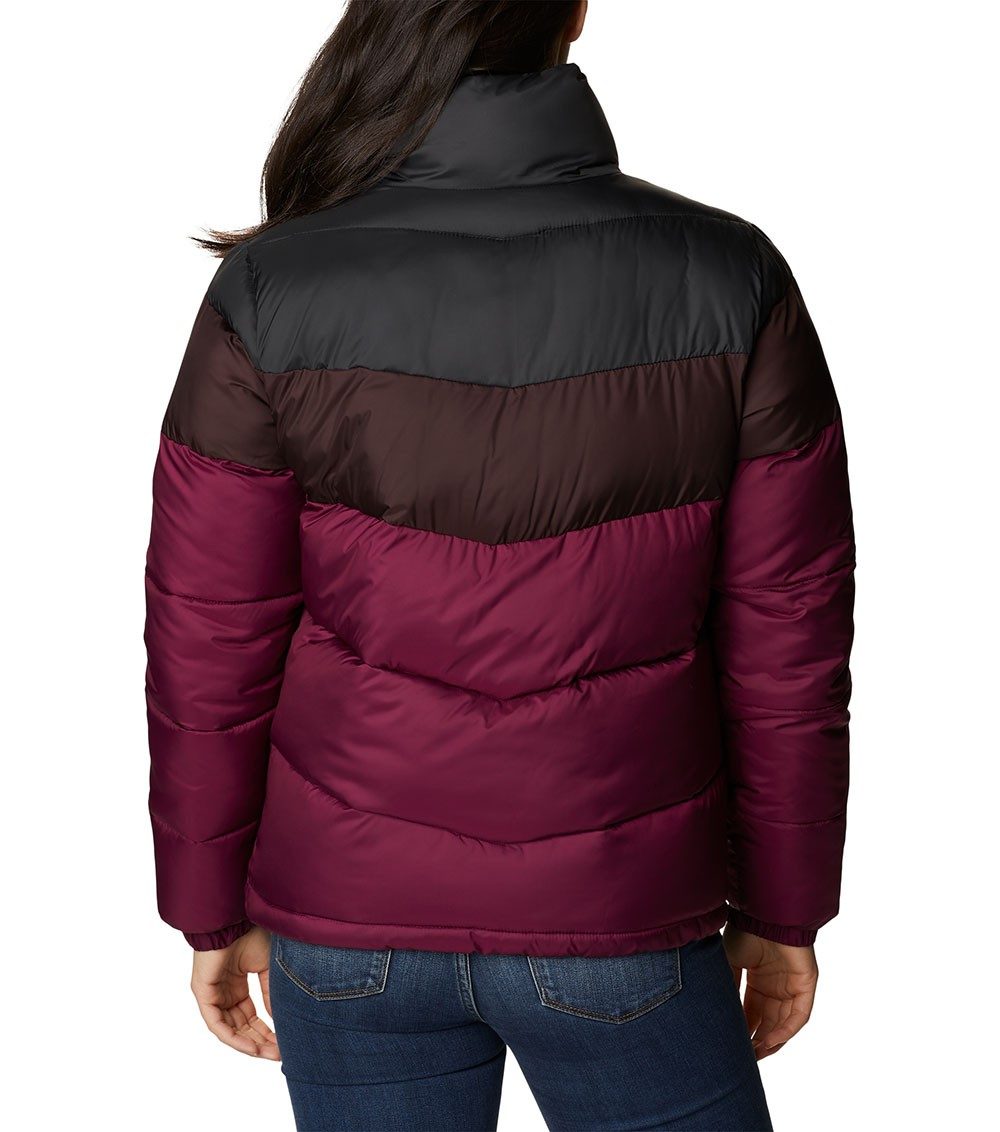 Womens Puffect Colour Blocked Insulated Jacket Marionberry / New