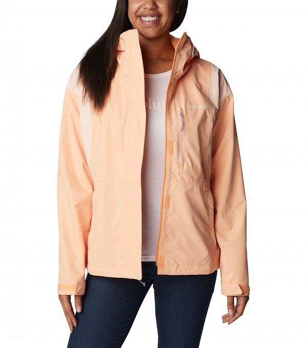 Columbia Womens Hikebound Rain Jacket Peach / Peach Blossom