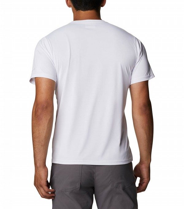 Mens Hike Short Sleeve Crew Lightweight Shirt White | Columbia