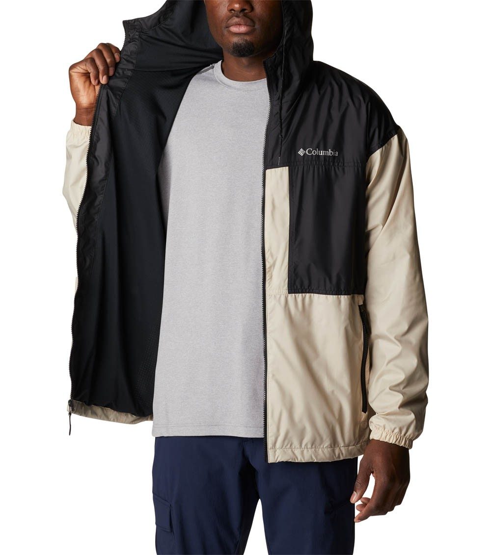 Mens Flash Lined Columbia | Ancient / Black Challenger Fossil Windbreaker