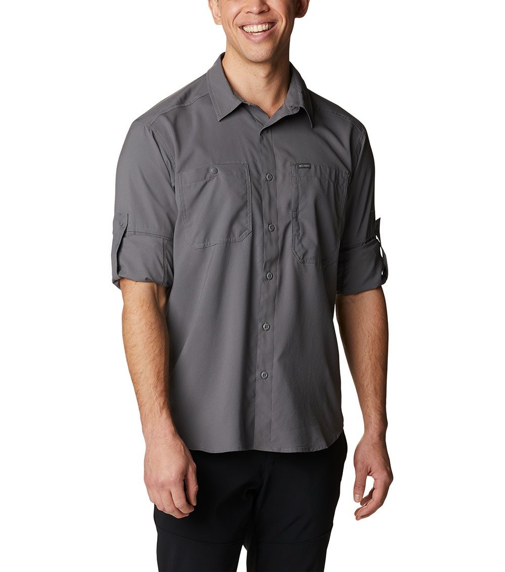 Mens Silver Ridge Utility Lite L/s Shirt City Grey