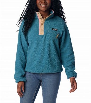 Helvetia Cropped Half Snap Fleece Pullover