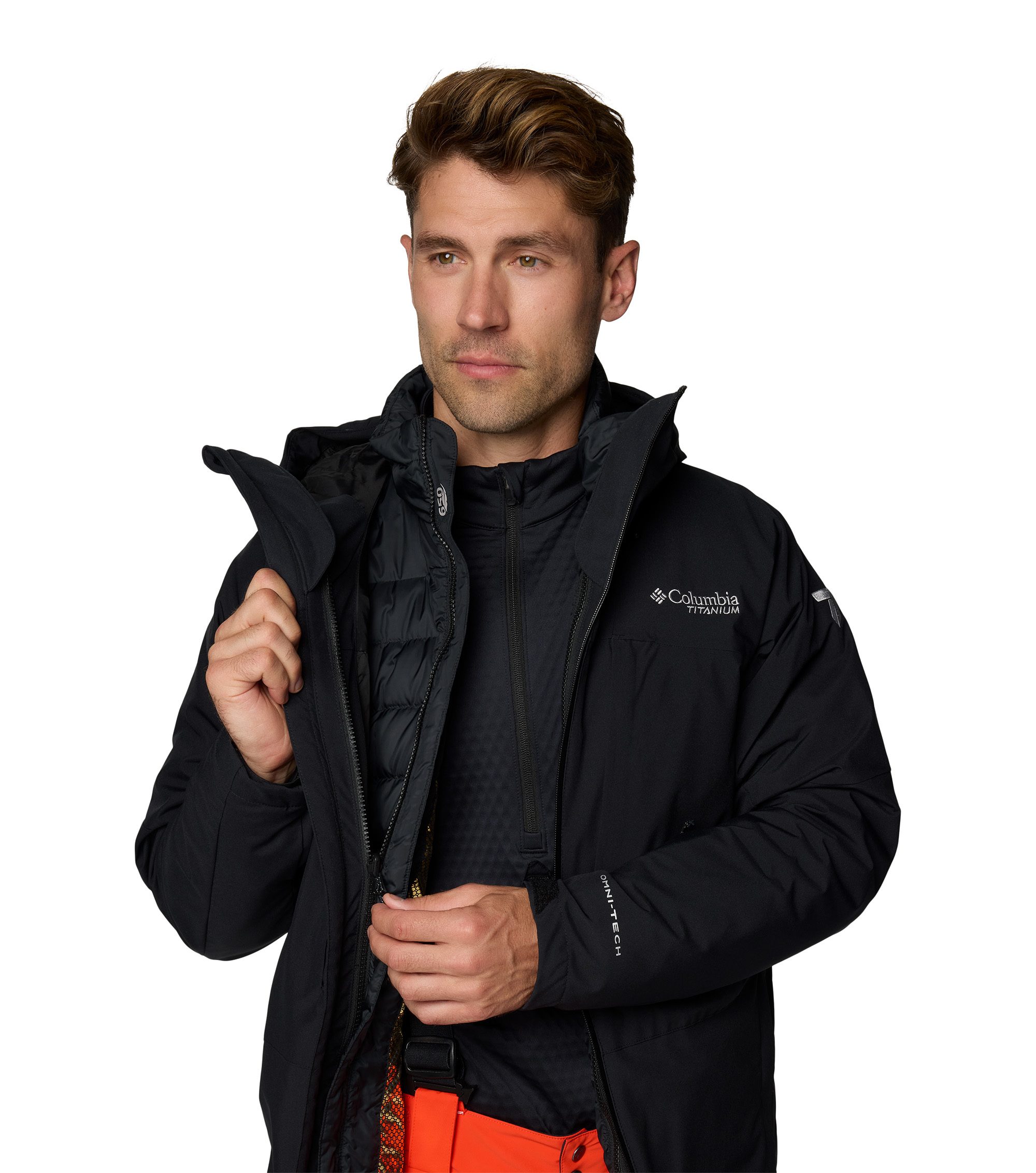 Mens Winter District Ii Interchange Down Ski Jacket Black