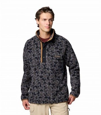 Helvetia II Printed Half Snap Fleece Pullover