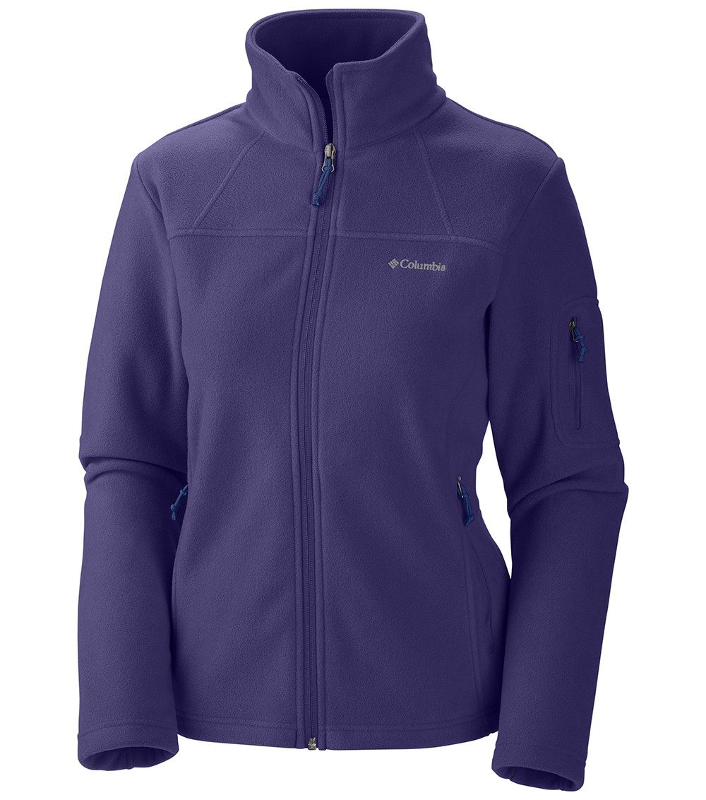 Womens Full Purple Columbia Fast Fleece Trek Jacket Ii Zip Hyper |