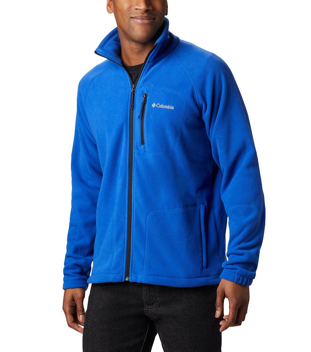 Fleece Columbia Mens Trek Azul Ii Full Jacket | Zip Fast Blue
