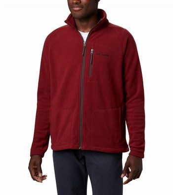 Columbia red 2024 fleece jacket