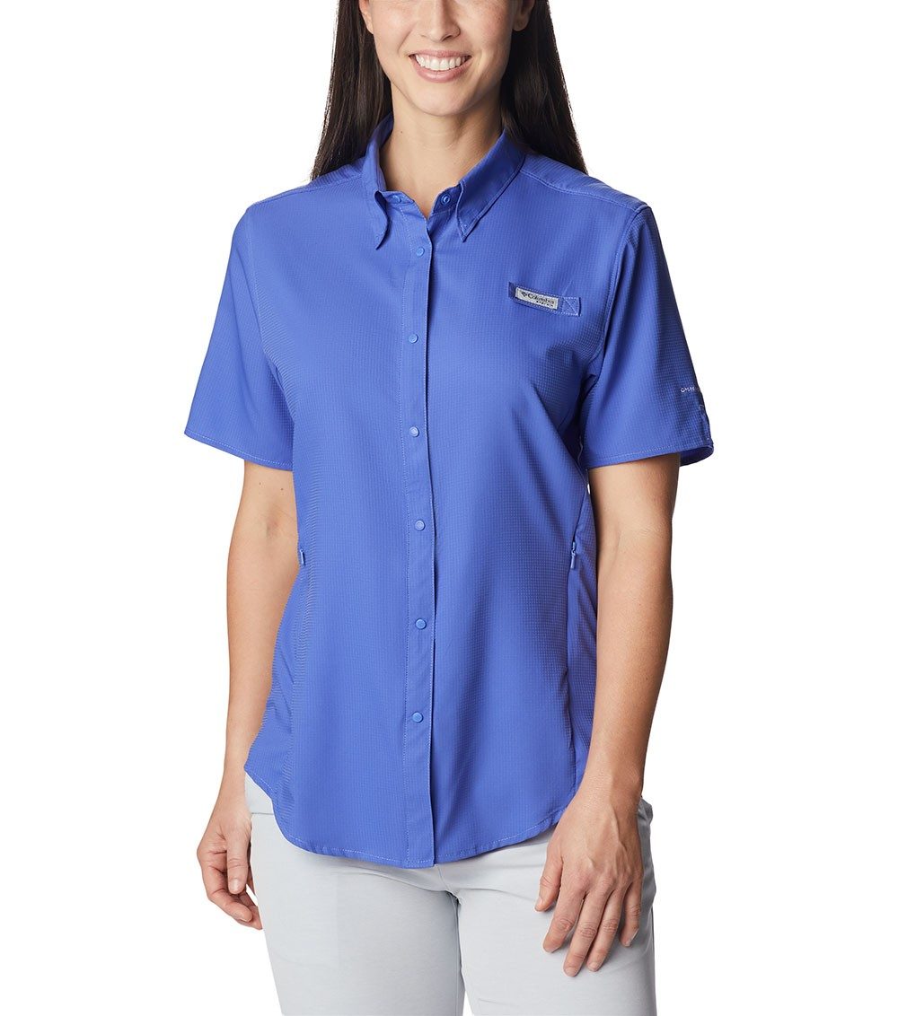 Columbia PFG Tamiami II Short Sleeve Shirt Violet Sea