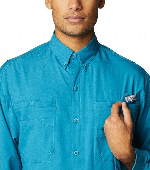 Columbia PFG Tamiami II Long Sleeve Shirt Men's (Ocean Teal)