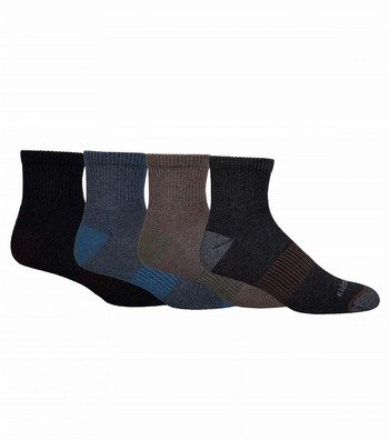 4-Pack Cotton Blend Casual Socks 6-12